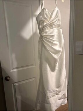 Spaghetti-Strap Wedding Dress